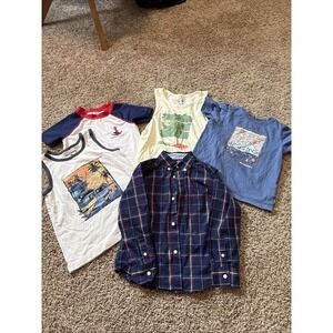 Lot Of 5 Boys Size 5 Spring And Summer Shirts Size 5 Free Planet Tommy Bahama